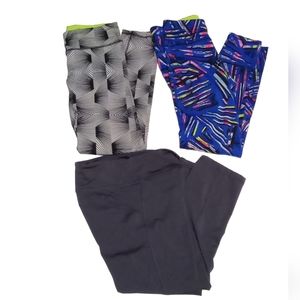 Aeropostale Workout "Love To Dream" Set Of 3 Women's Leggings Pants Size M